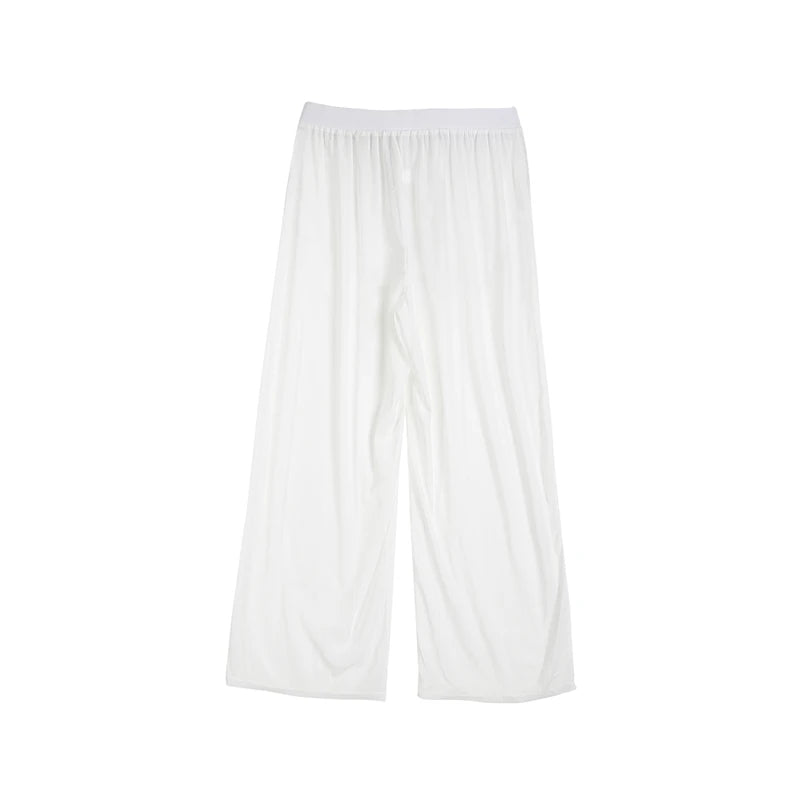Sheer Seduction Pants - Mesh Drawstring Style