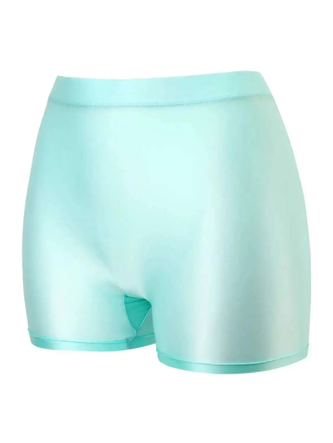 Aqua Dream Shorts - Satin Boxer Style