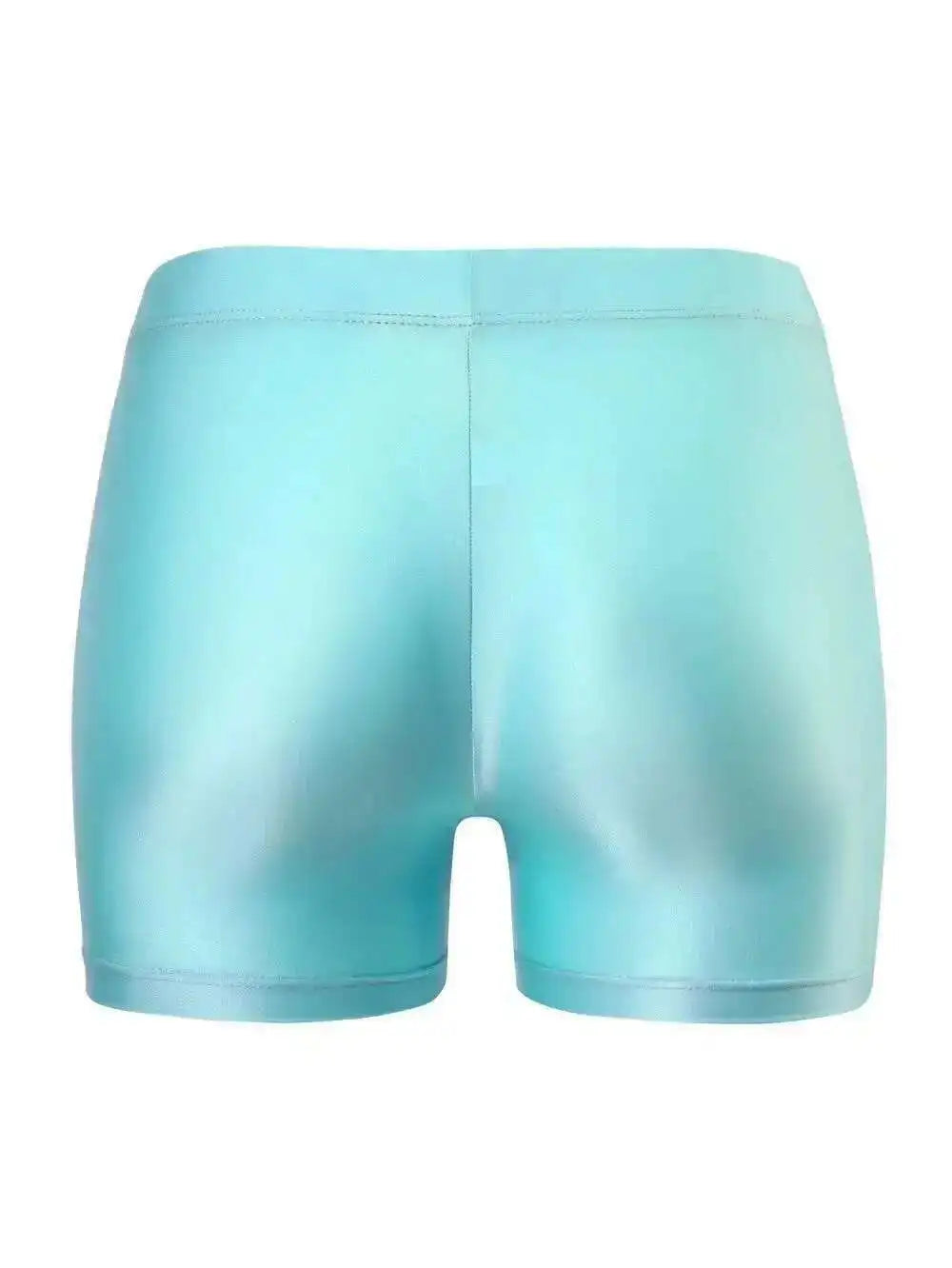 Aqua Dream Shorts - Satin Boxer Style