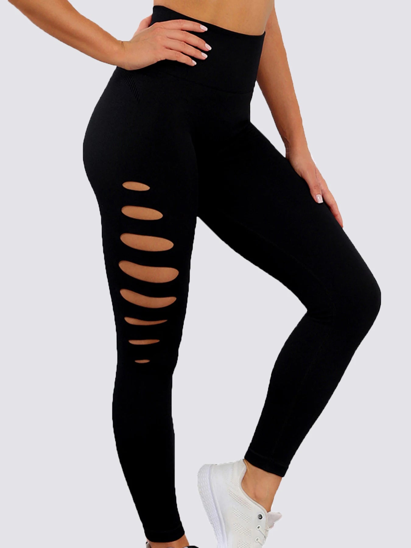 Bold Cut-Out Tummy Control Leggings