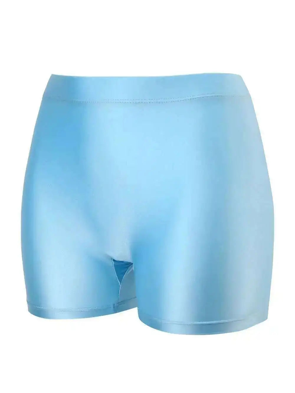 Aqua Dream Shorts - Satin Boxer Style