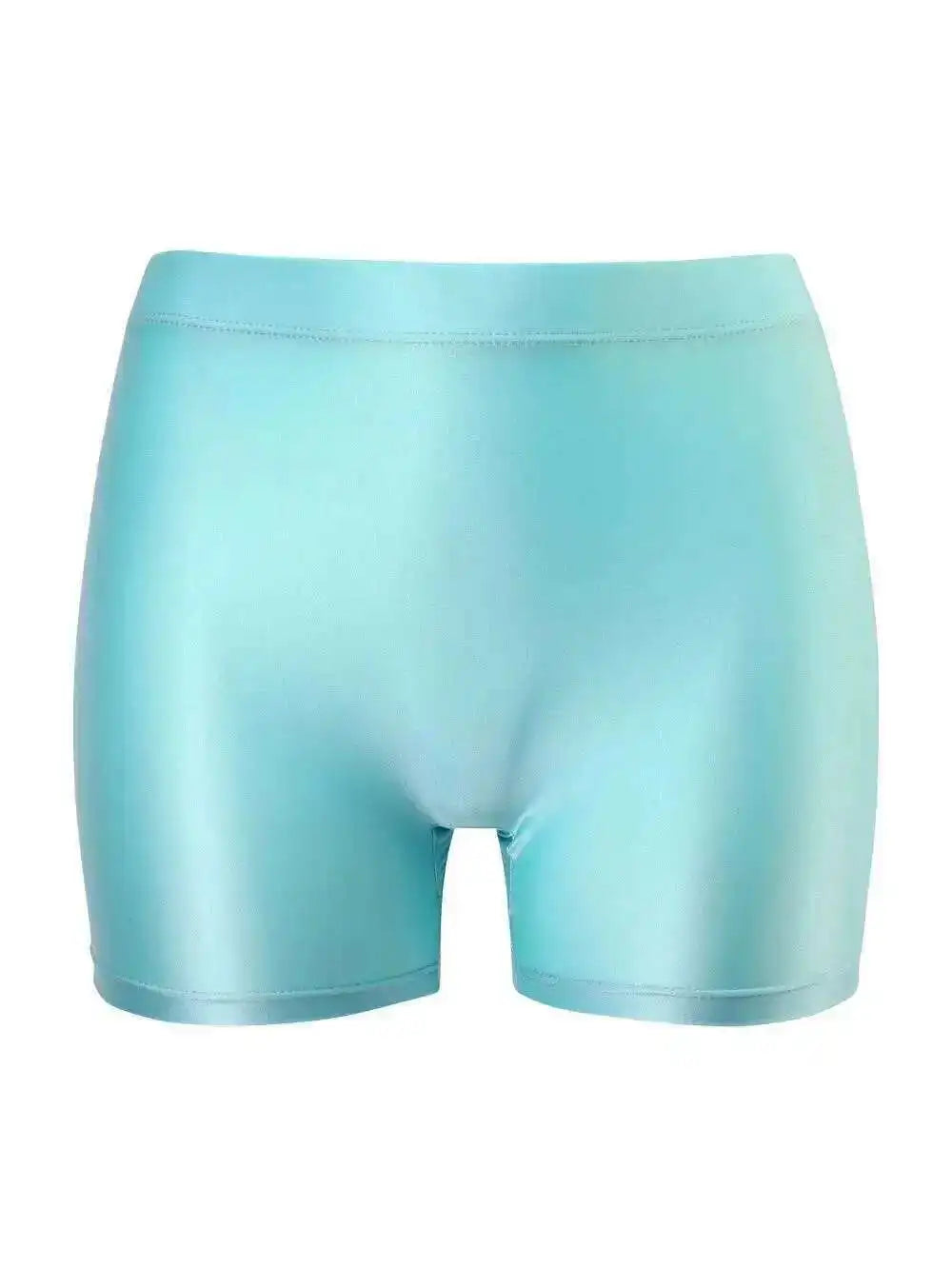 Aqua Dream Shorts - Satin Boxer Style