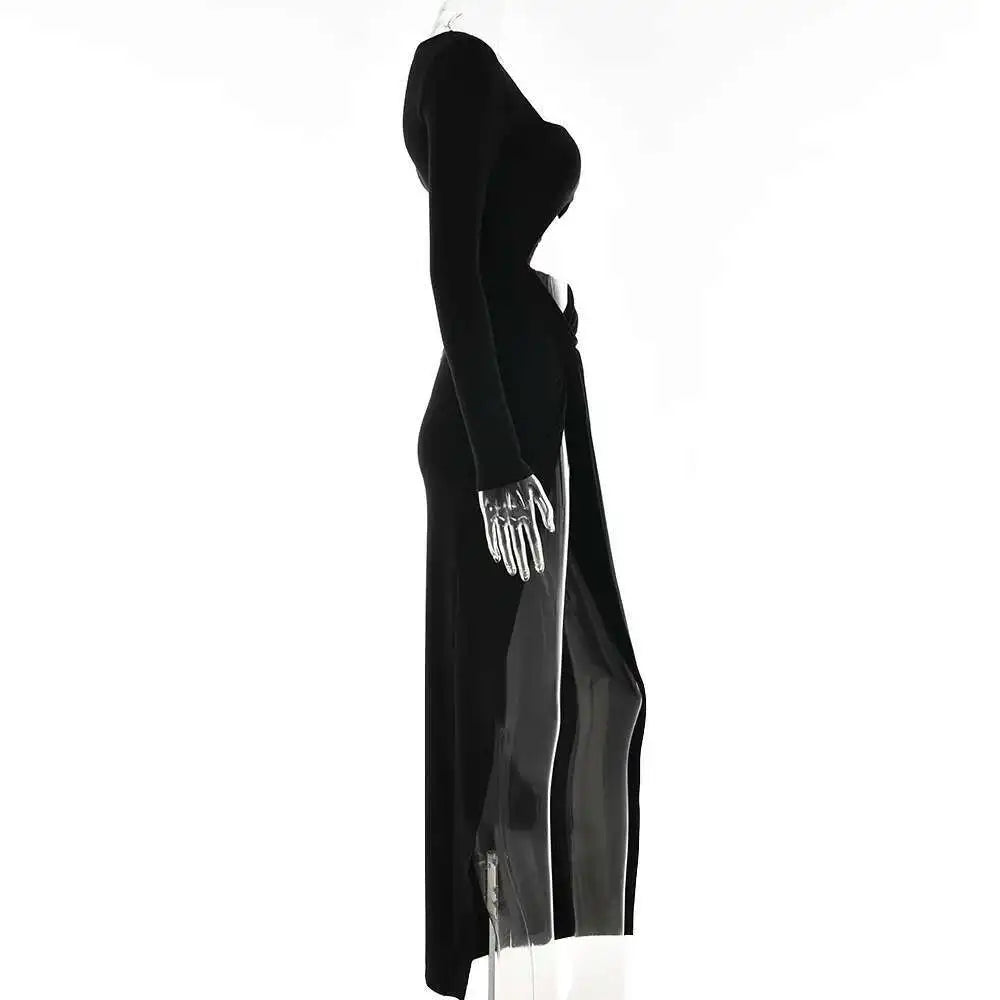 Sultry Cut-Out Maxi Dress