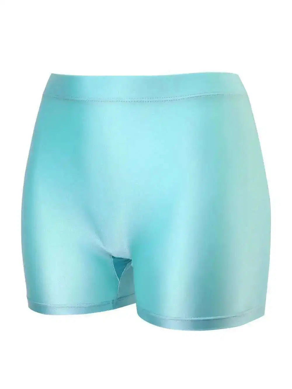 Aqua Dream Shorts - Satin Boxer Style