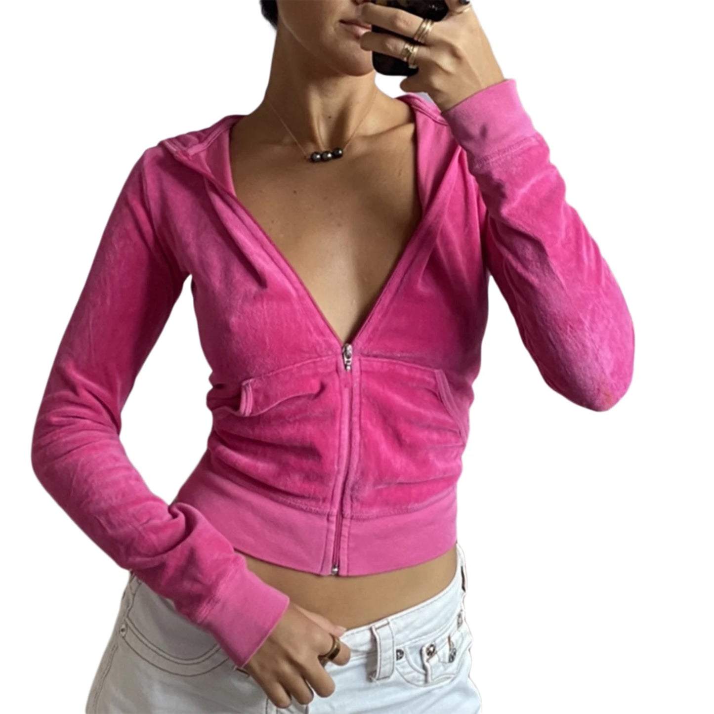 Velvet Vibe Jacket - Plush Zip-Up Layer
