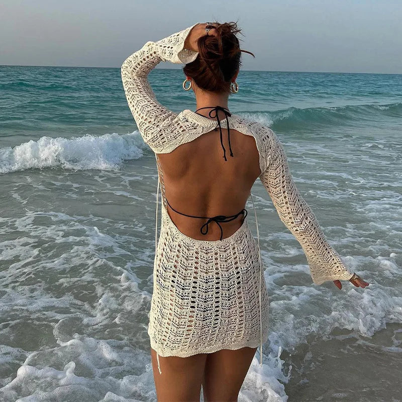 Boho Crochet Beach Dress