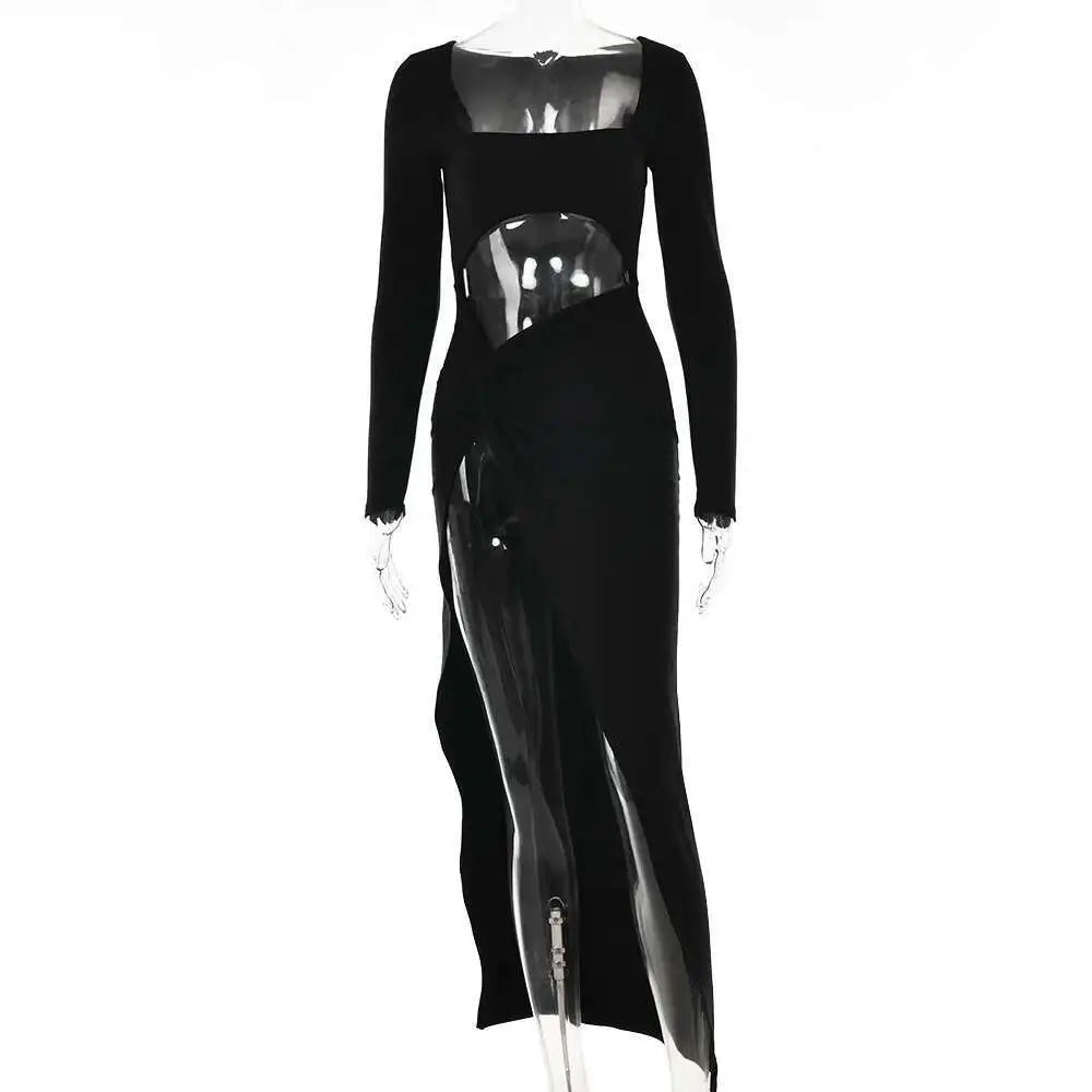 Sultry Cut-Out Maxi Dress