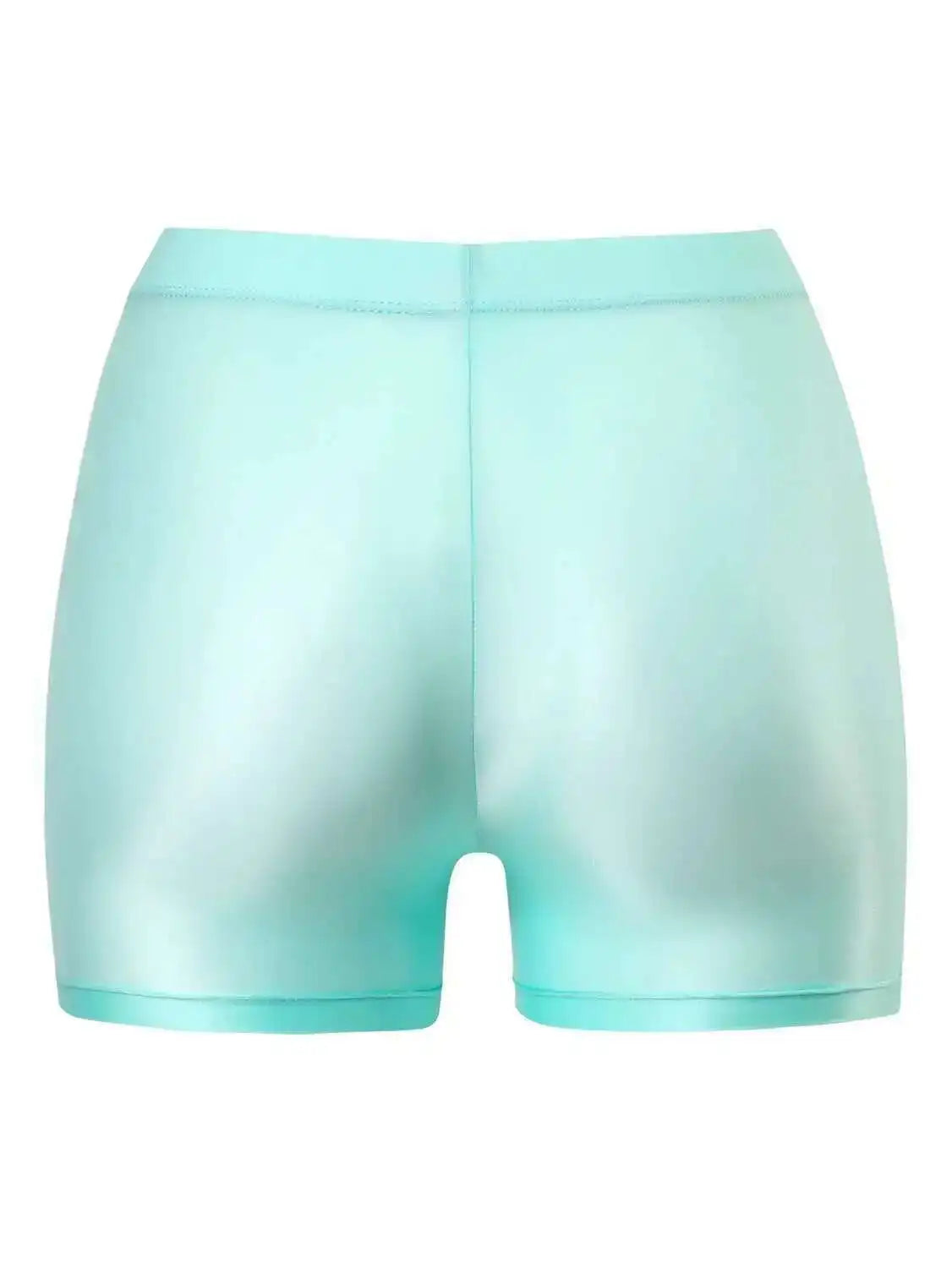Aqua Dream Shorts - Satin Boxer Style