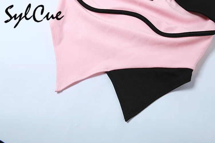 Chic Pink Halter Crop Top