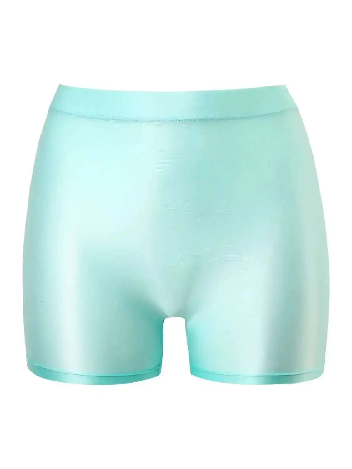Aqua Dream Shorts - Satin Boxer Style