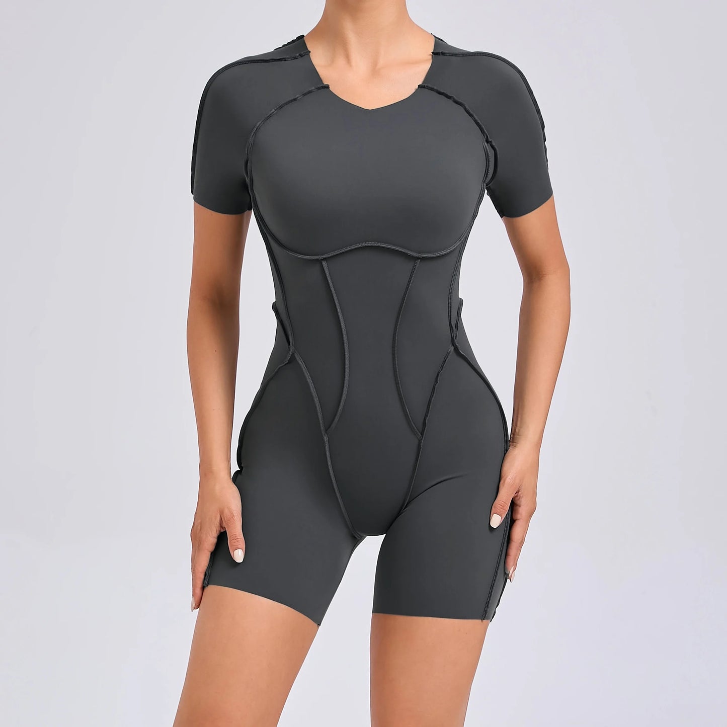 Sleek Black High-Neck Bodysuit