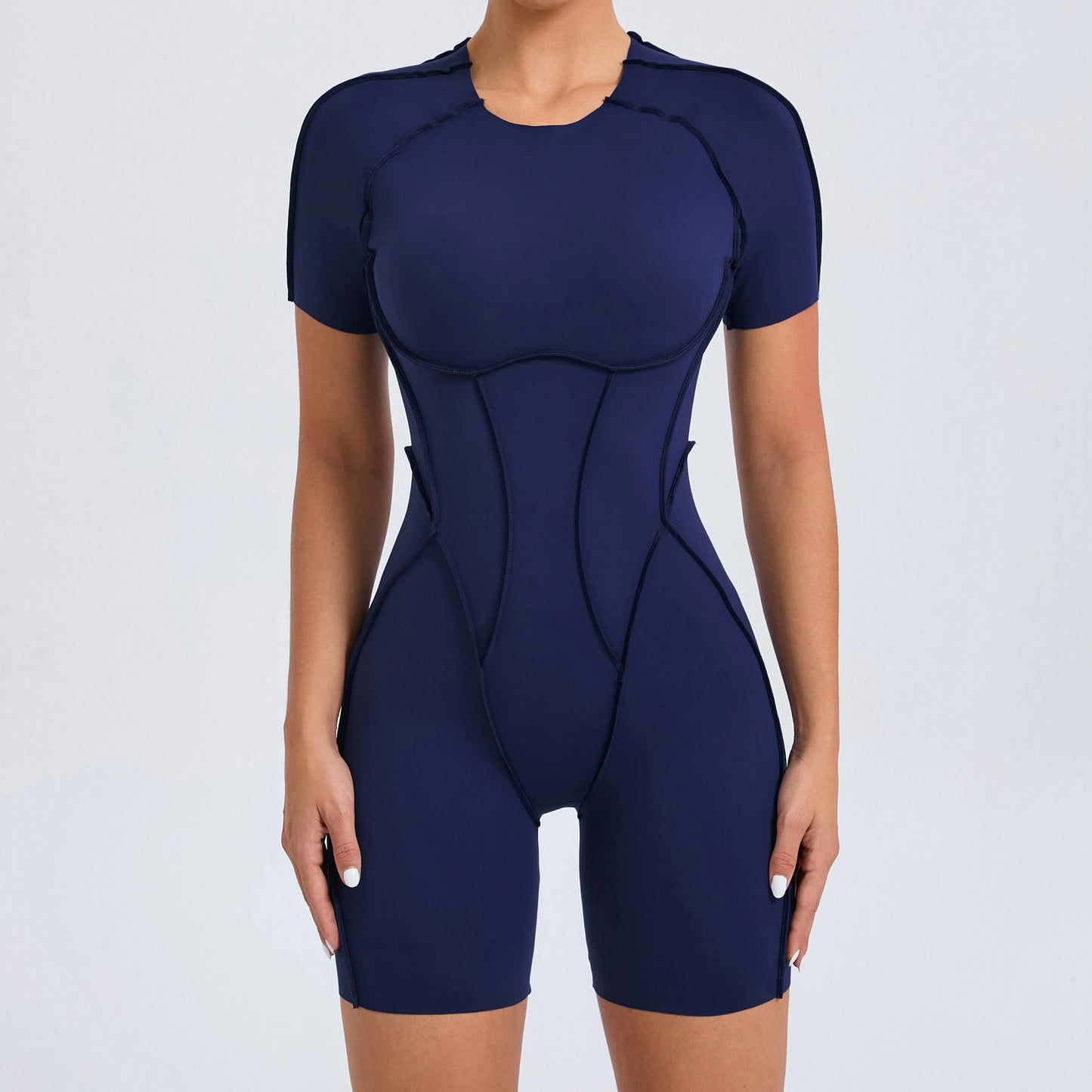 Sleek Black High-Neck Bodysuit