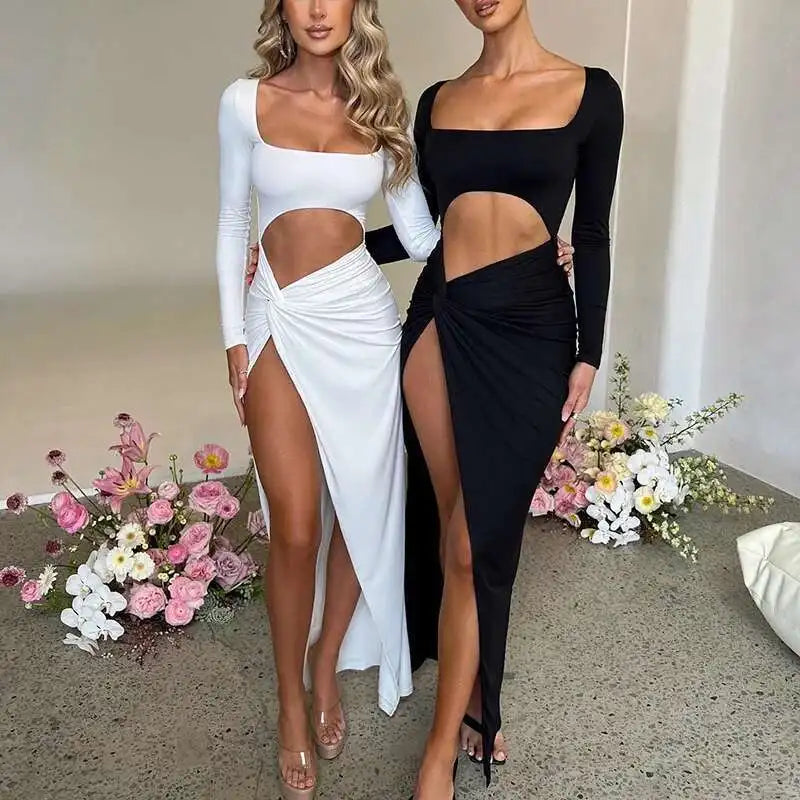 Sultry Cut-Out Maxi Dress