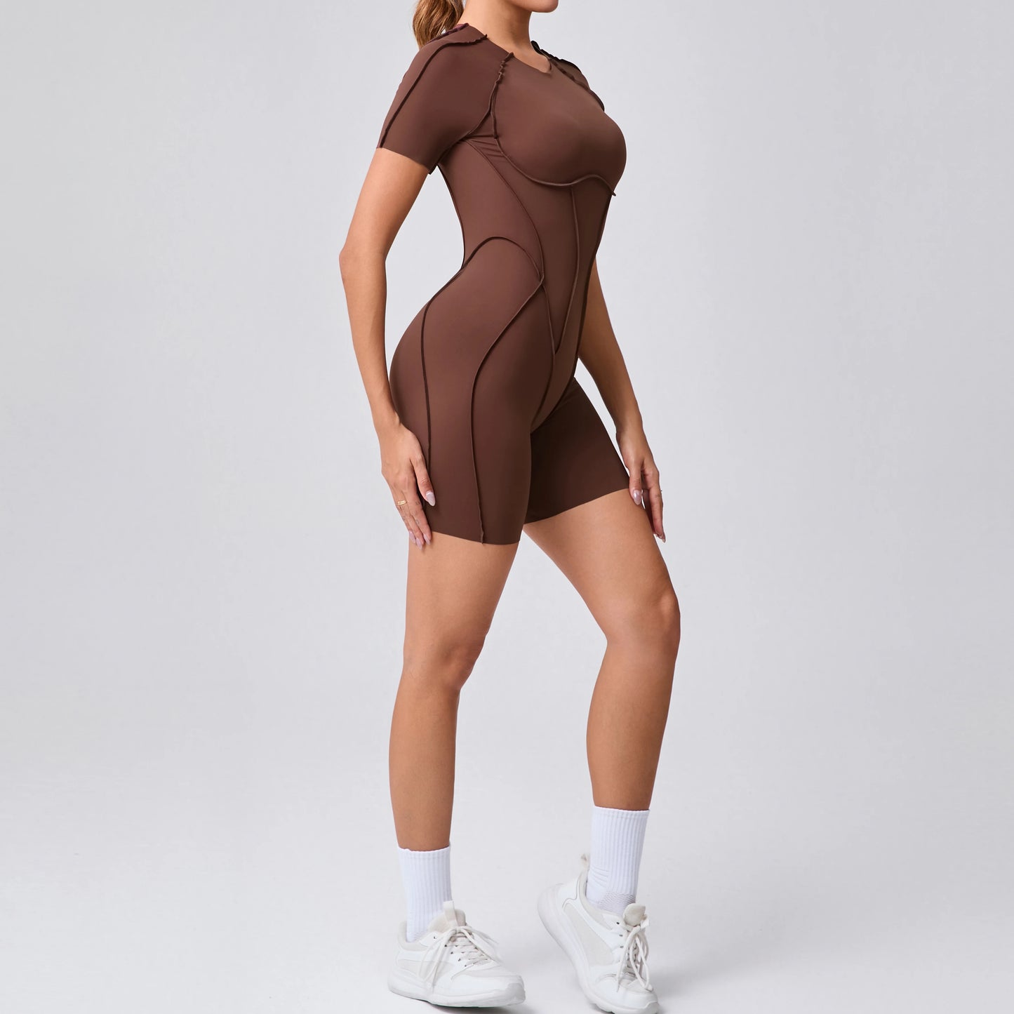 Sleek Black High-Neck Bodysuit
