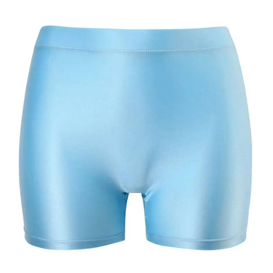 Aqua Dream Shorts - Satin Boxer Style