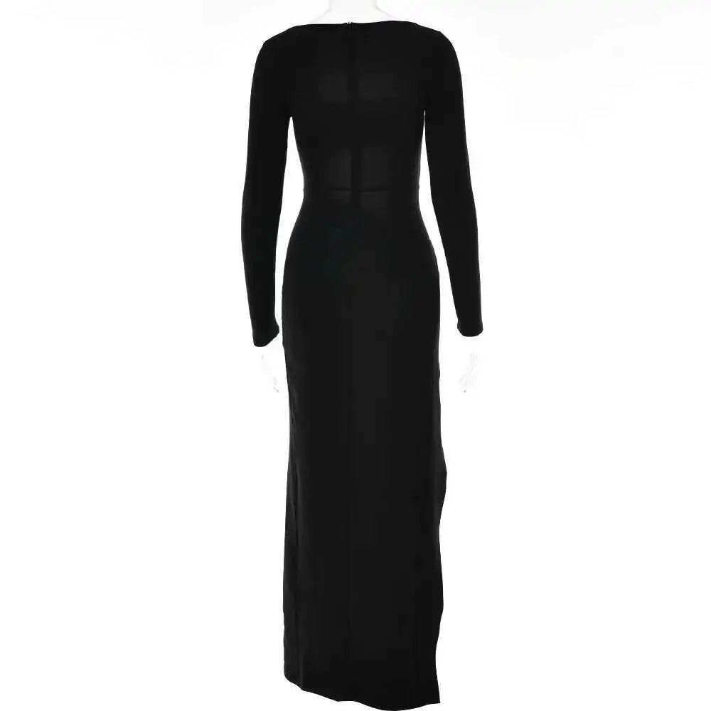Sultry Cut-Out Maxi Dress