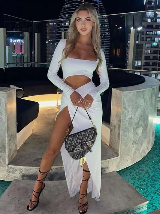 Sultry Cut-Out Maxi Dress