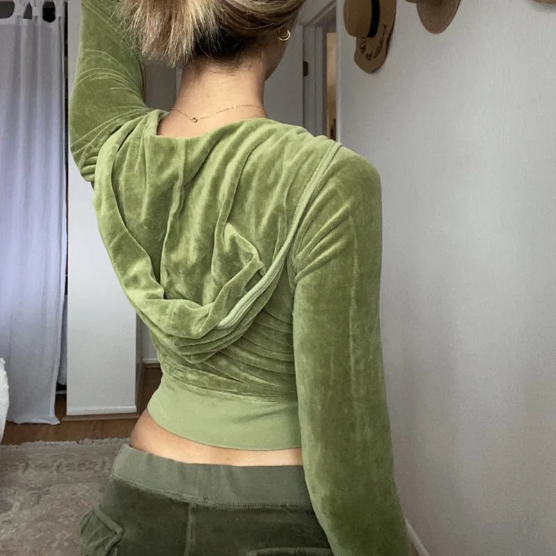 Velvet Vibe Jacket - Plush Zip-Up Layer